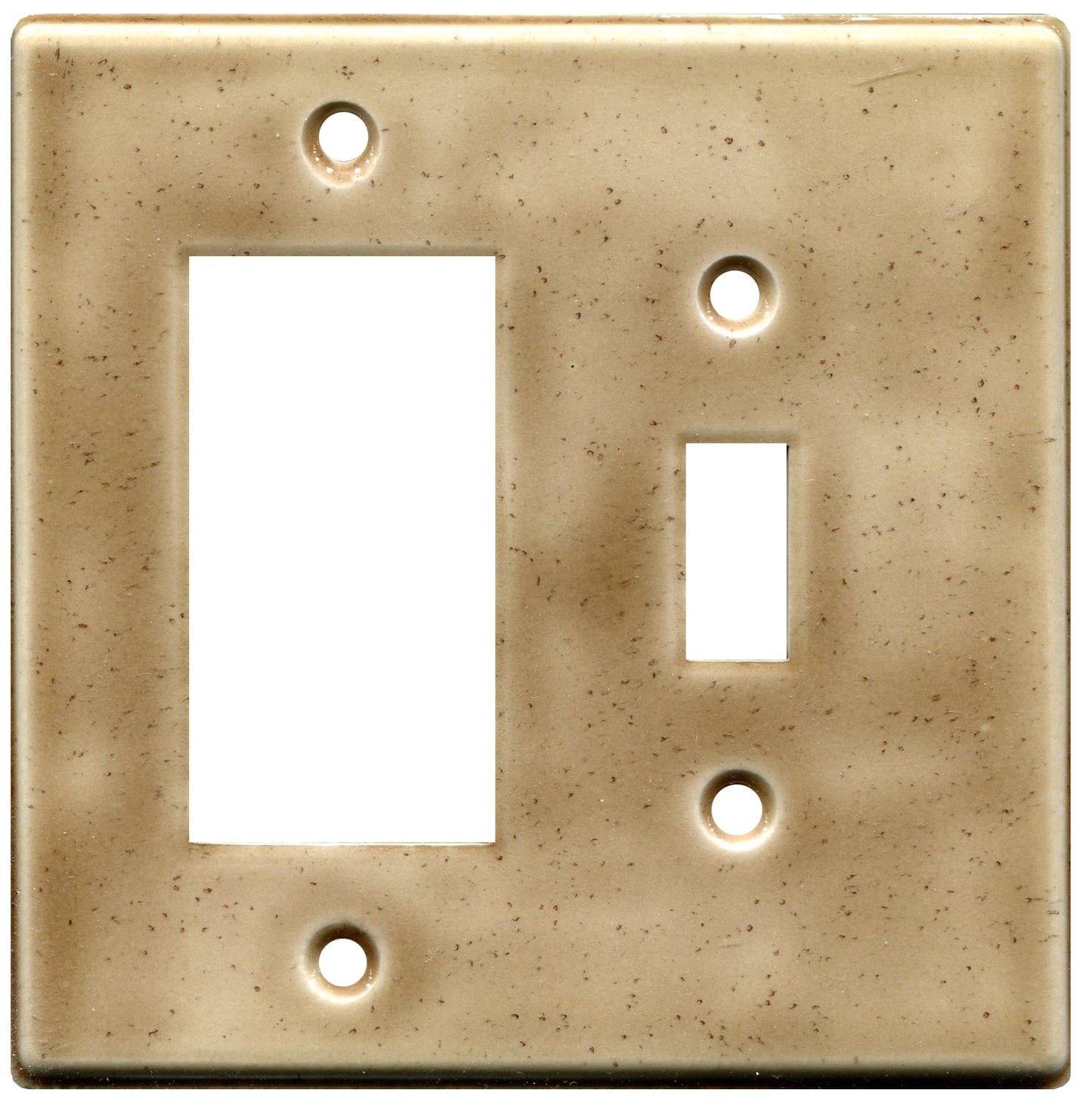 Ash GFI/single switch ceramic switch plate