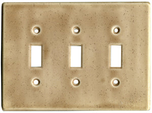 Ash triple switch ceramic switch plate