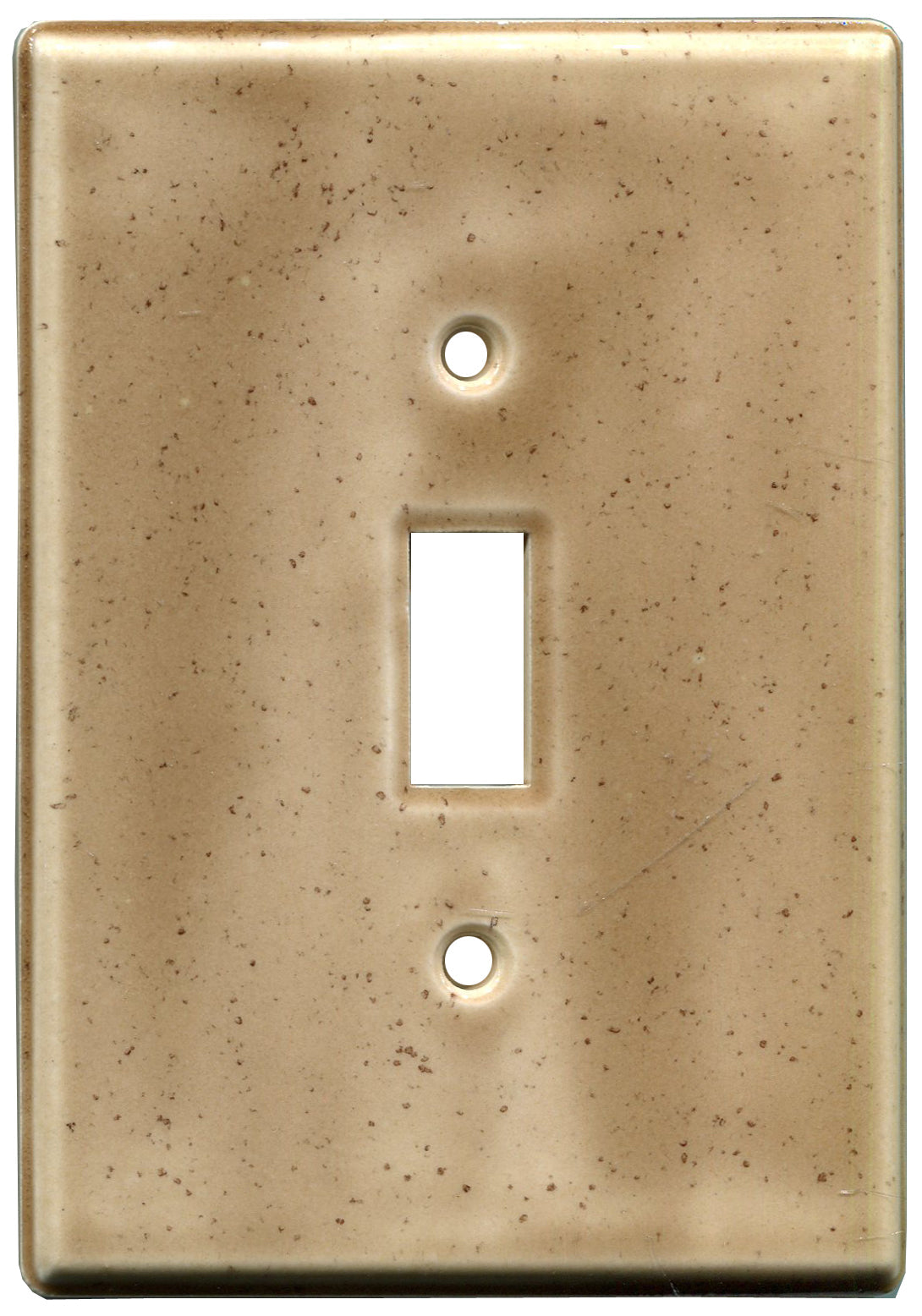 Ash single ceramic switch plate