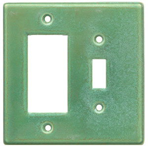 Crystallized Avocado switch/GFI combo Ceramic Switch Plate 