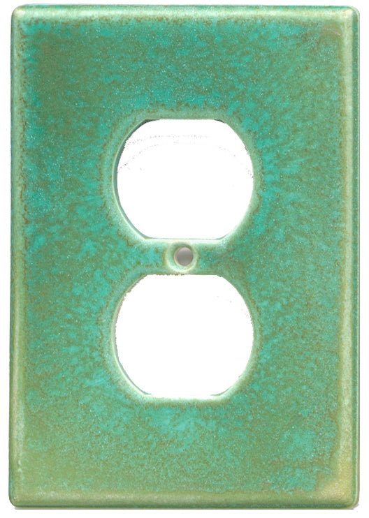 Crystallized Avocado single outlet Ceramic Switch Plate 
