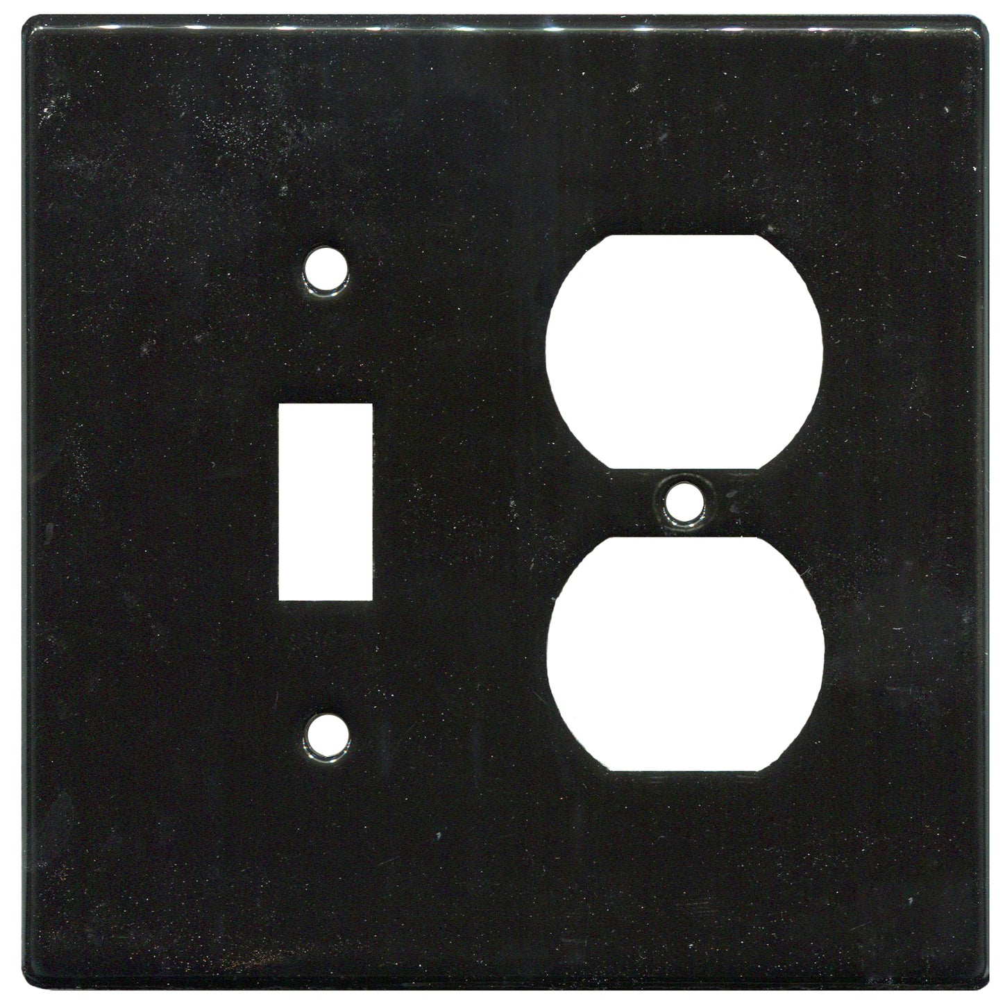  Black GFI/single outlet ceramic plate