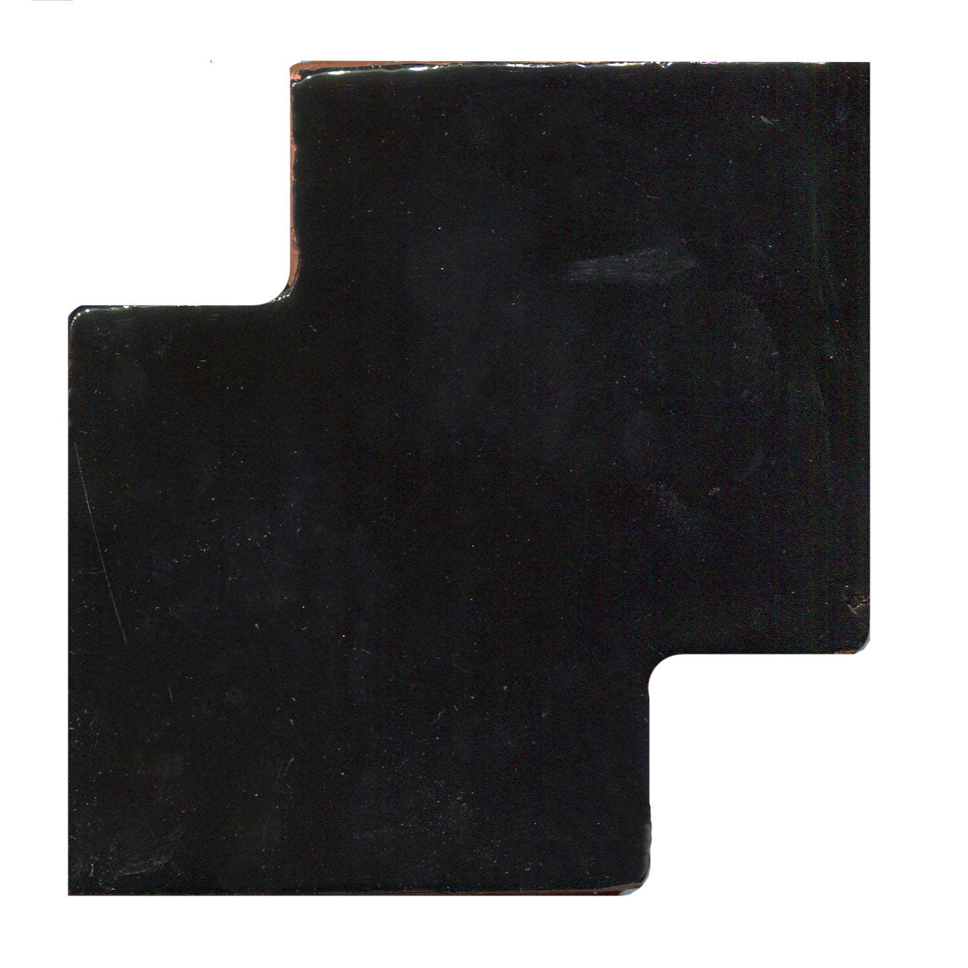 Zig Zag Shape Tile Black