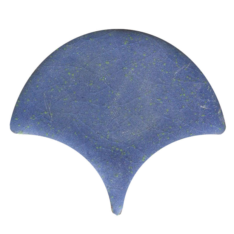Peacock-Scallop shape tile Blueberry