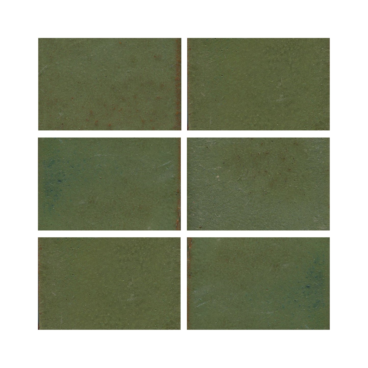 Pesto green 3x4 field tile