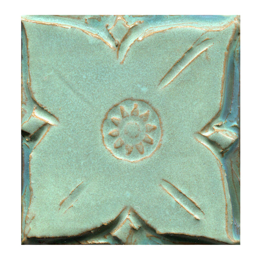 Solid Medieval Floral in Copper Patina