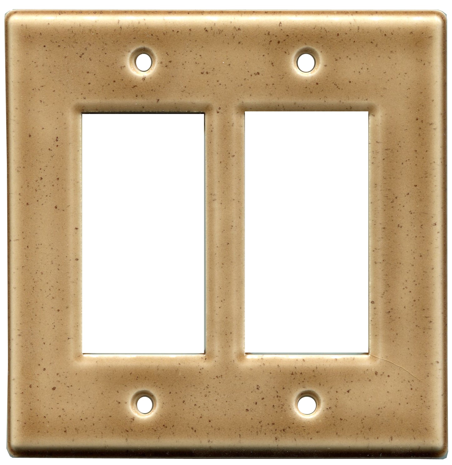 Ash Double GFI ceramic switch plate