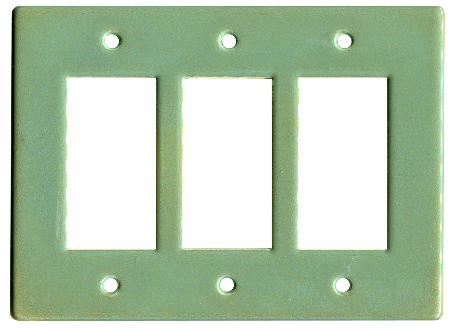 Wasabi triple switch green ceramic plate