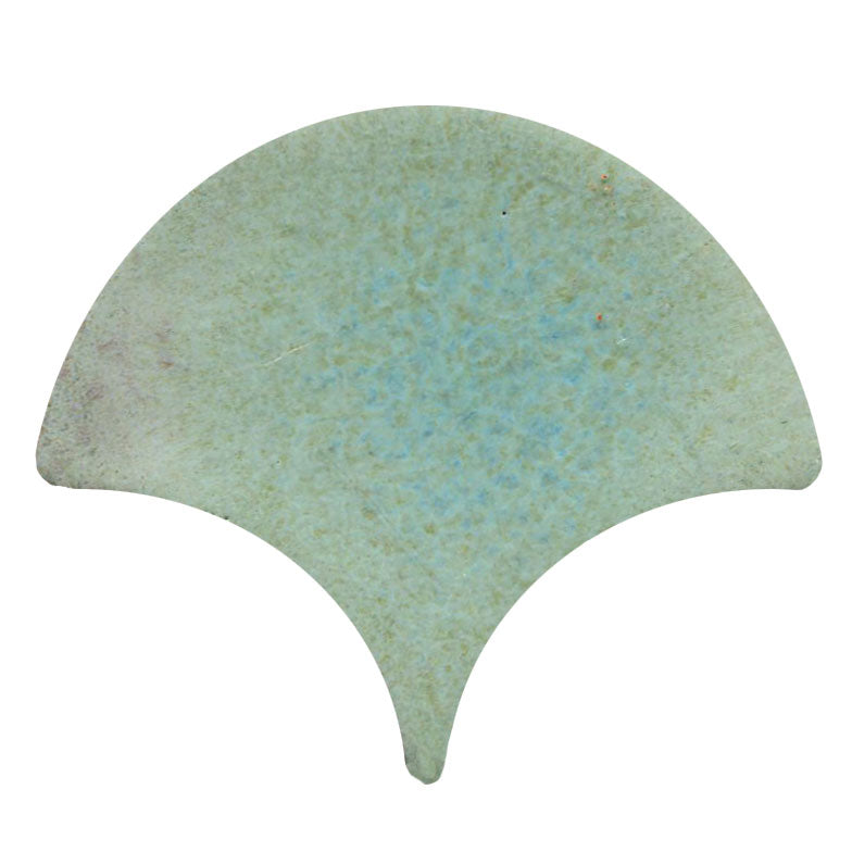 Peacock-Scallop shape tile Levi Patina